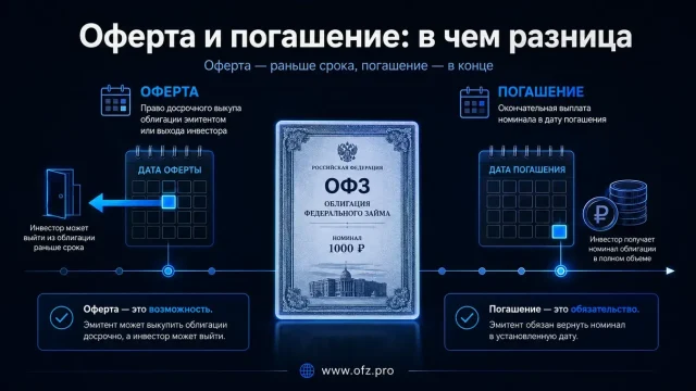 Что такое дата оферты и бывает ли она у ОФЗ